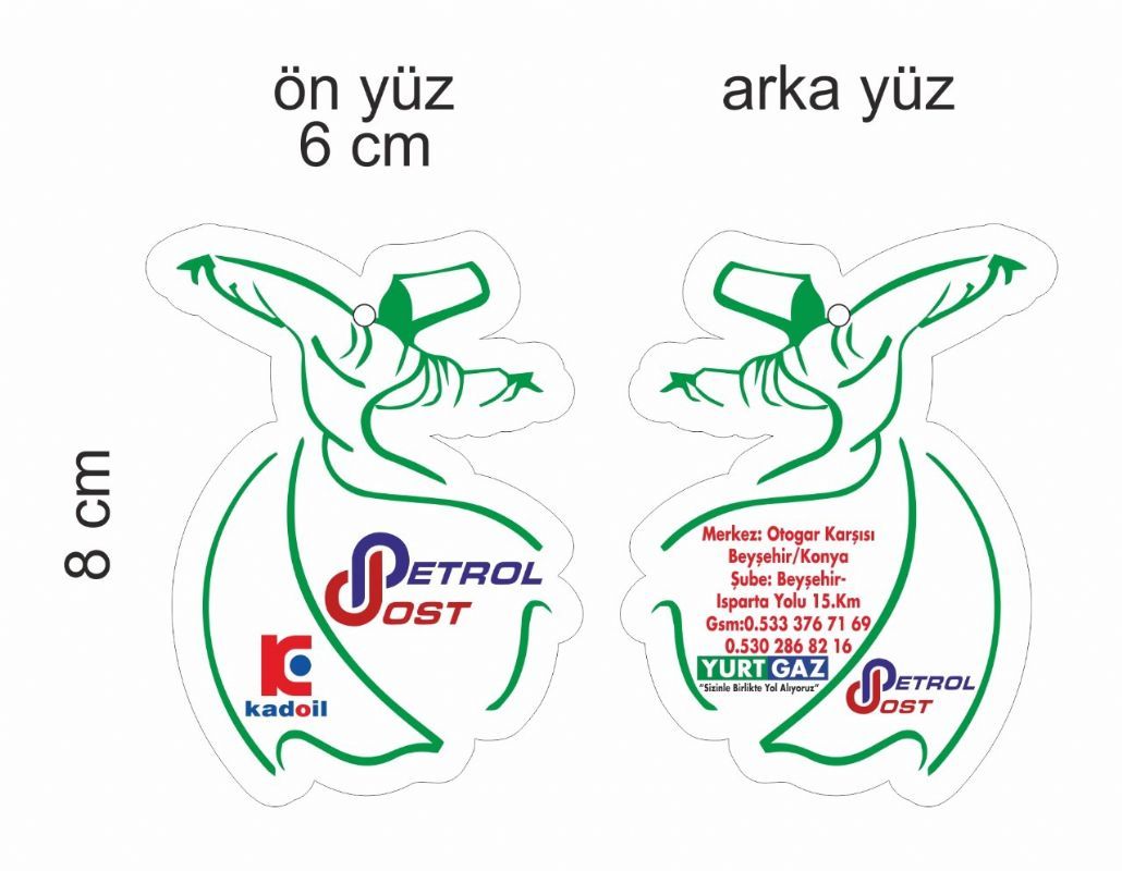 Ebat: 6x8 cm
Baskı: 4 Renk CMYK Ön - Arka Baskı
Kalınlık: 1,8 mm
Kağıt: Koku Kartonuna Sıvamalı
Kesim: Özel Kesimli
Paketleme: 0,30 Micron Poşetlerde


Koku Çeşitlerimiz:Sakız,Okyanus,Kavun
Yeşil Elma , Lemon , Spring,Lacoste,Angel
One Million,Jeune,Rain Forest,Chanel


Üretim Süresi:8-10 İş günü


Not:Ürünlerimize KDV ve Kargo Dahil Değildir. 
Yüksek Adet ve Büyük Ebat Siparişleriniz İçin
Fiyat Alınız