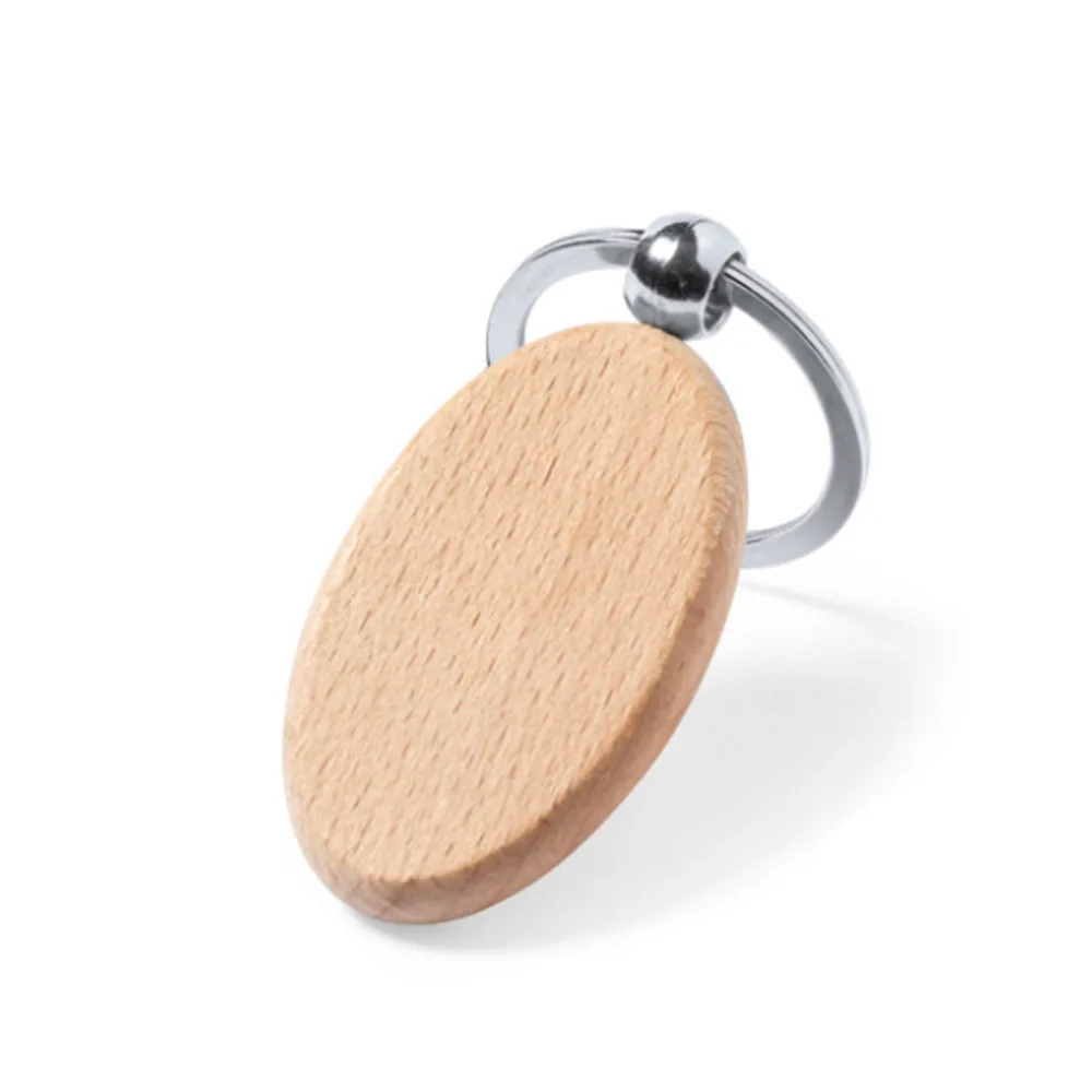 Porte-clés ovale en bois – 06204-2