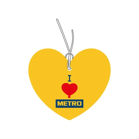 Ambientador Colgante Amarillo en Forma de Corazón Model 20