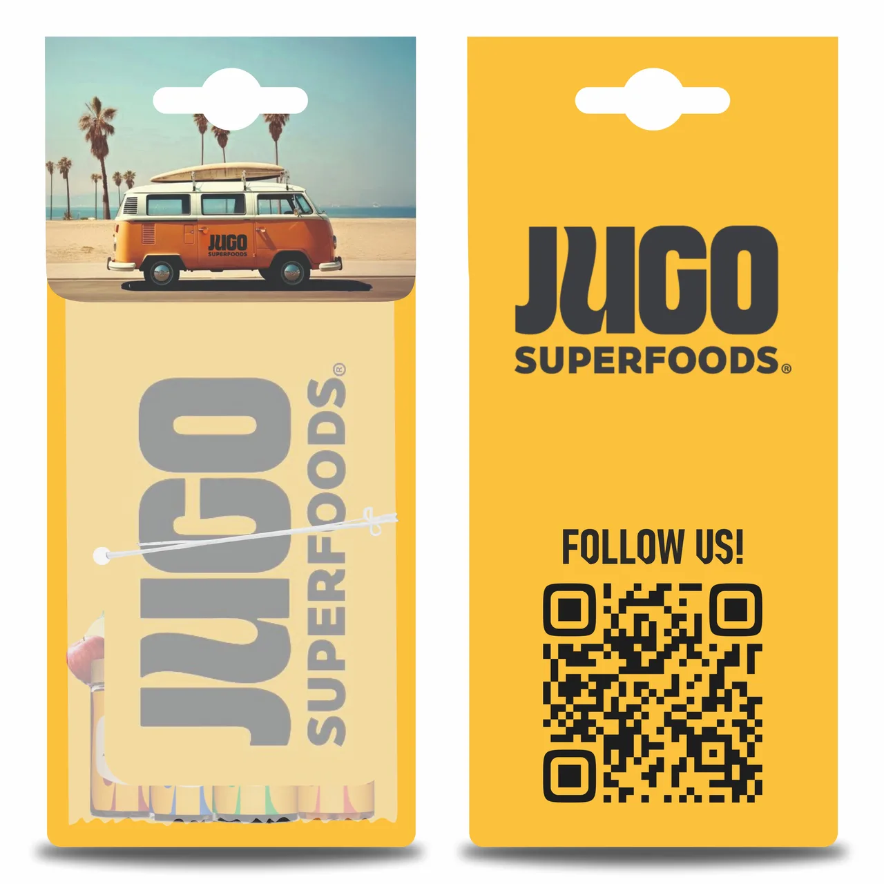 Картонный ароматизатор Jugo Superfoods