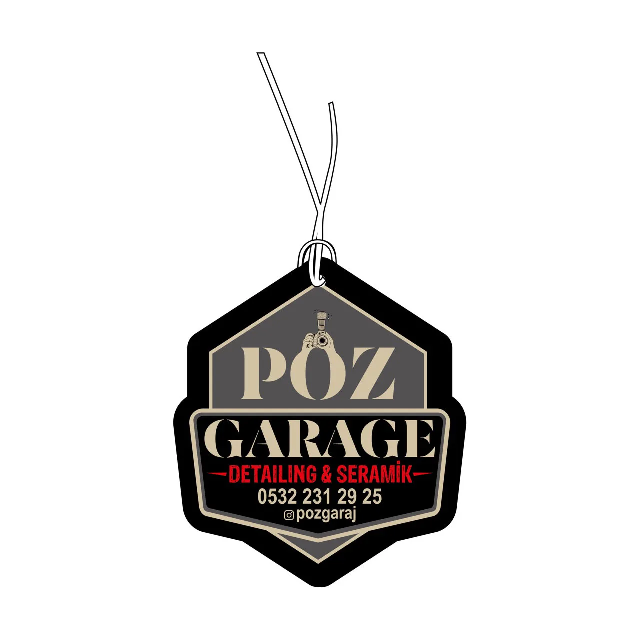 Désodorisant à suspendre hexagonal detailing – AAF-077
