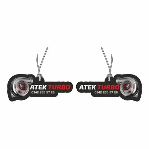 Ambientador colgante negro con forma de turbo – AAF-025