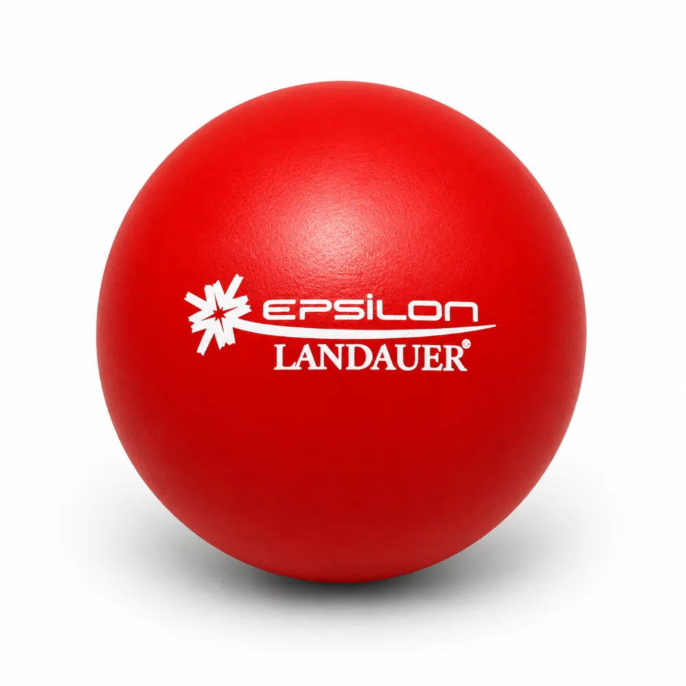 Balle anti-stress rouge avec logo