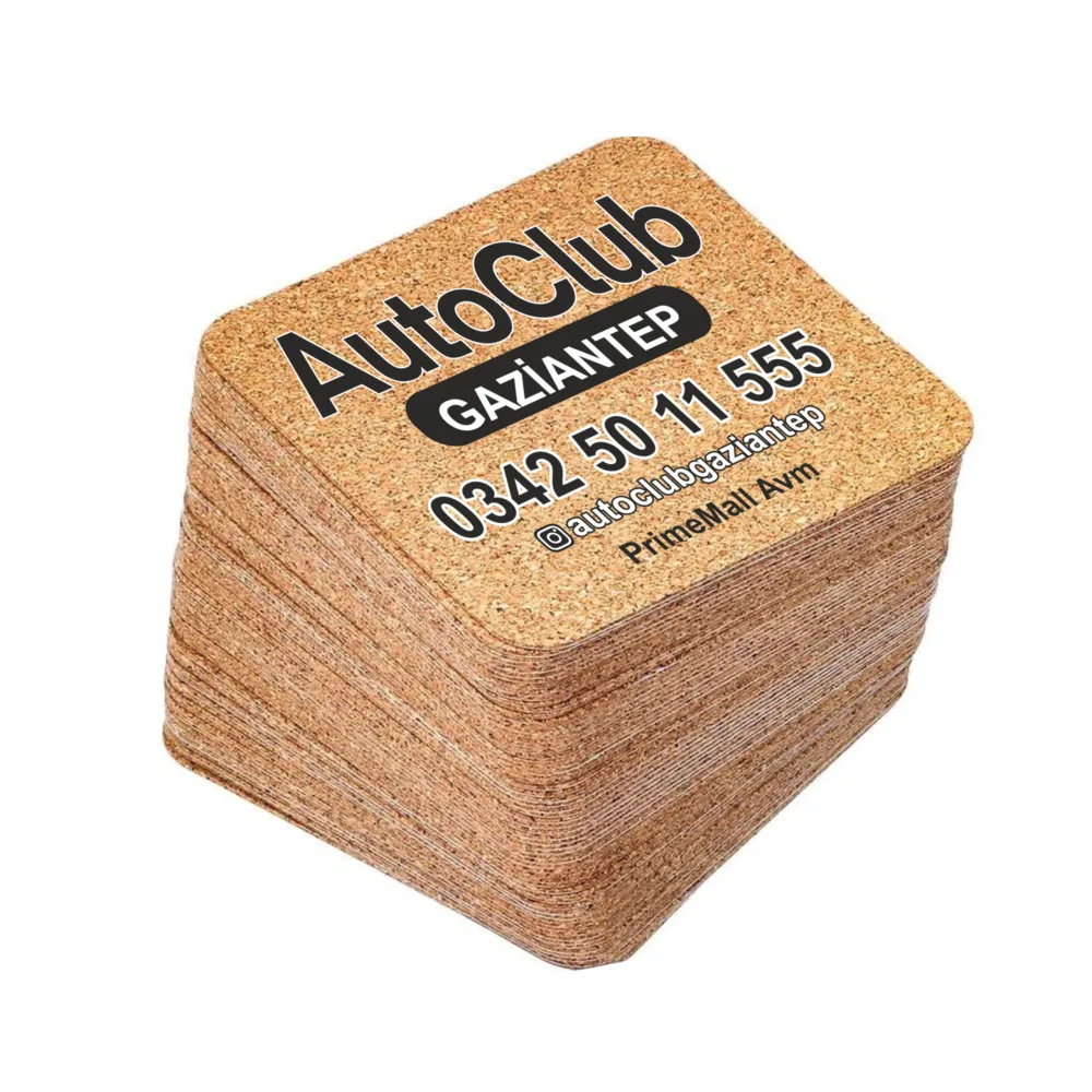 Square Cork Coaster Multi-Pack Set