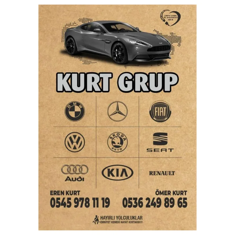 Alfombrilla de Papel de Automoción con Logo de Marca