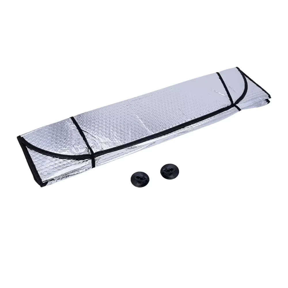 Silver Logo-Printed Accordion Car Sunshade — image 2