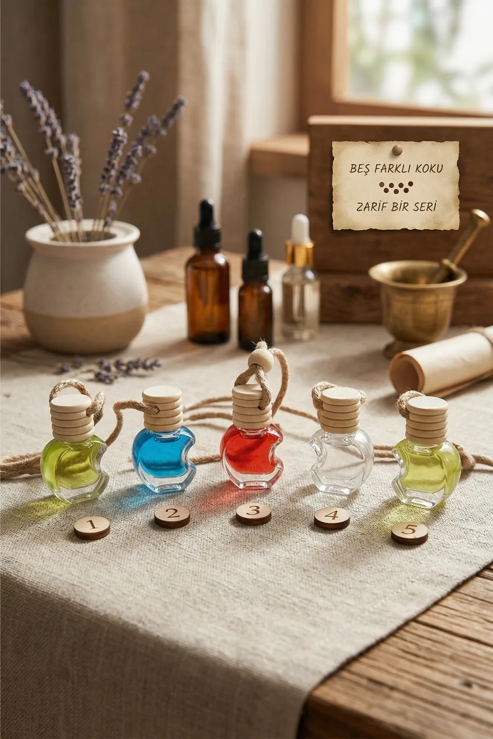 Flacon parfum voiture forme pomme